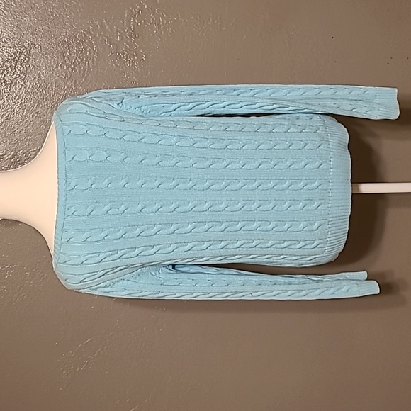 Turquoise women's sweater - Picture 2 of 6